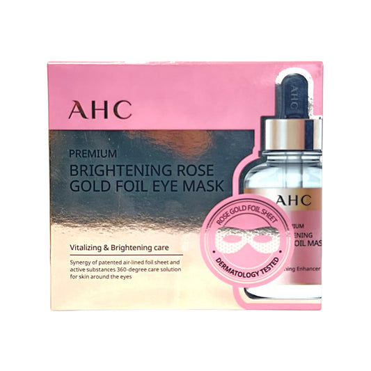 AHC Premium Brightening Rose Gold Foil Eye Mask 5Pcs/Box