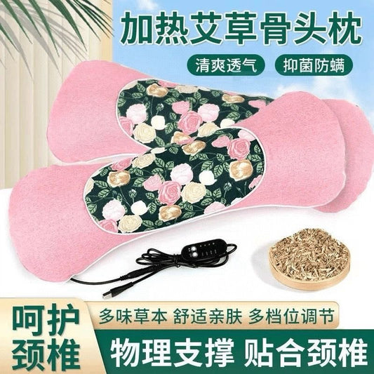 Heated Mugwort Neck Pillow – Bone Shape