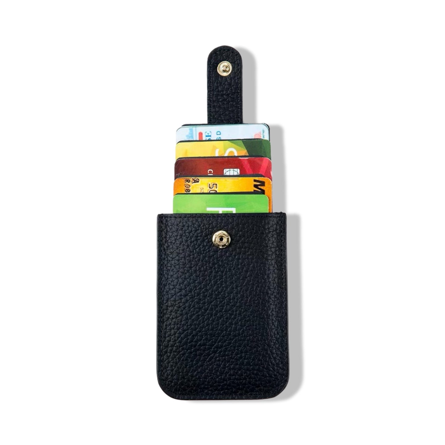 Multifunctional Card Holder, 4 Colors( Black/Dark Brown/Elephant Grey/ Light Pink)