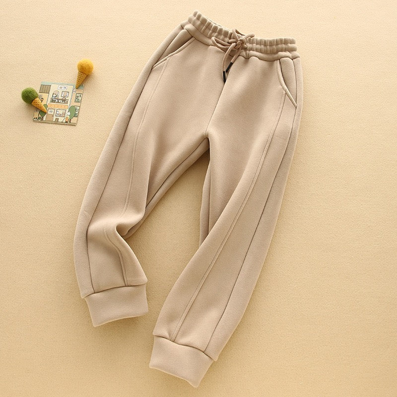 Children 7-Grade Wind Block Inner Sueded Knit Pants