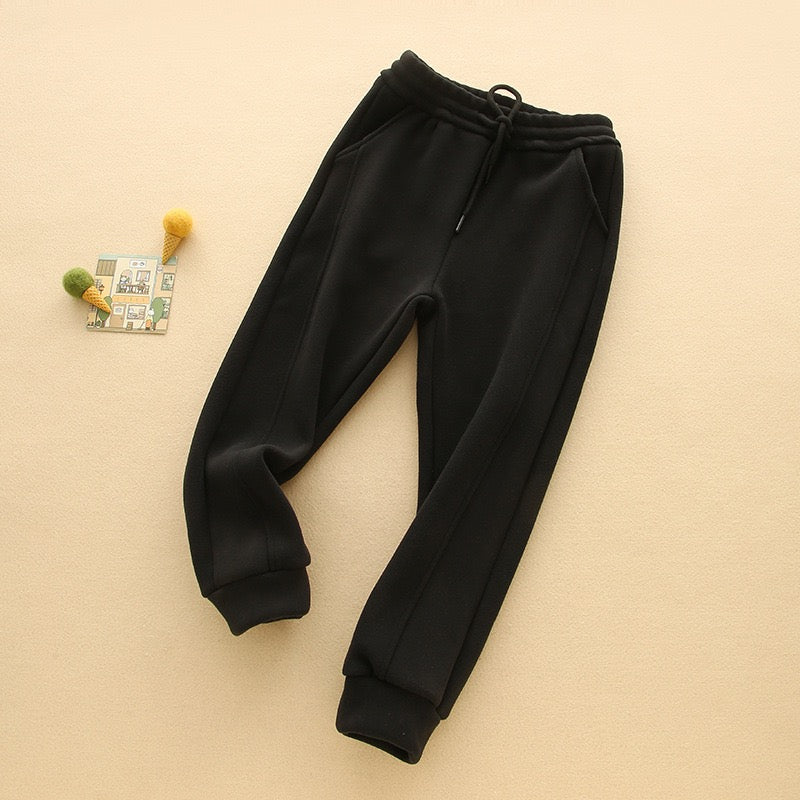 Children 7-Grade Wind Block Inner Sueded Knit Pants