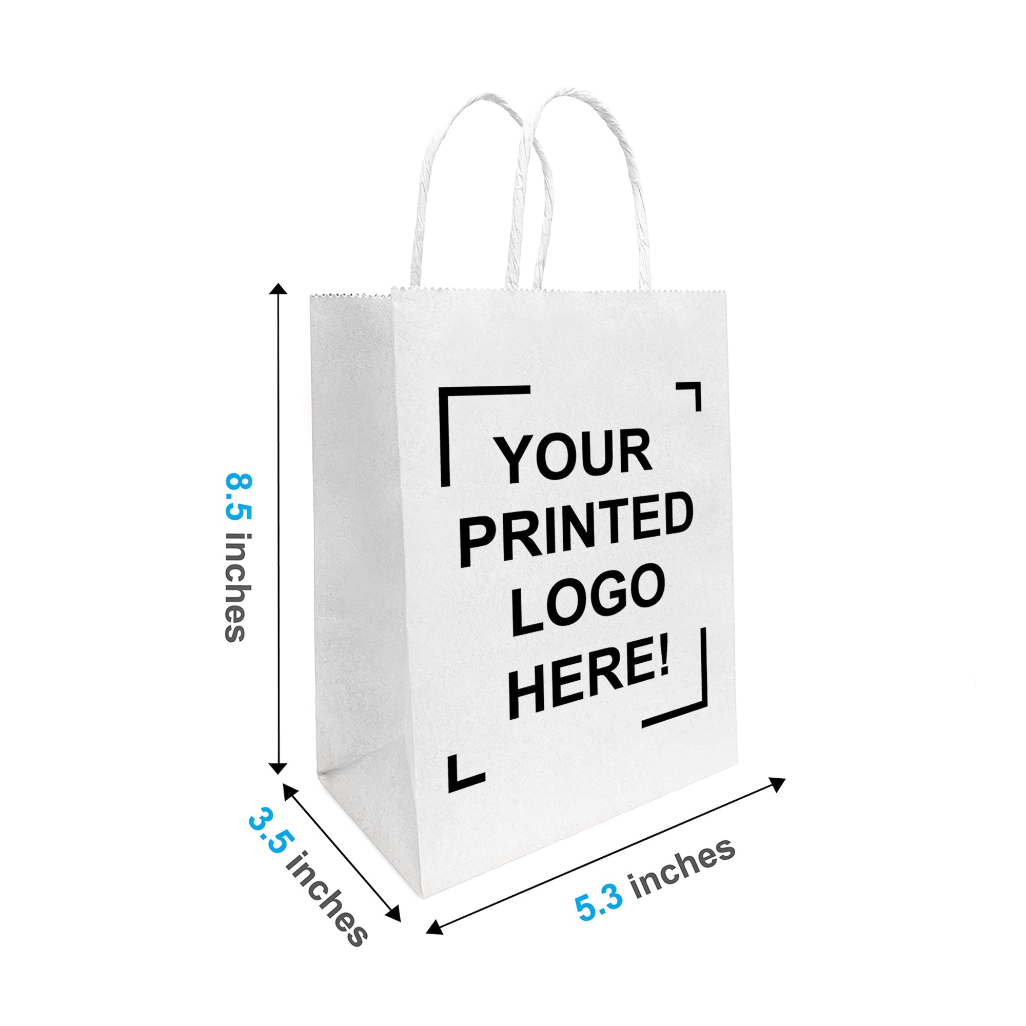4LB Medium White Paper Kraft Bags, Bakery Bags, Grocery Bag, Craft Bag –  EcoQuality Store